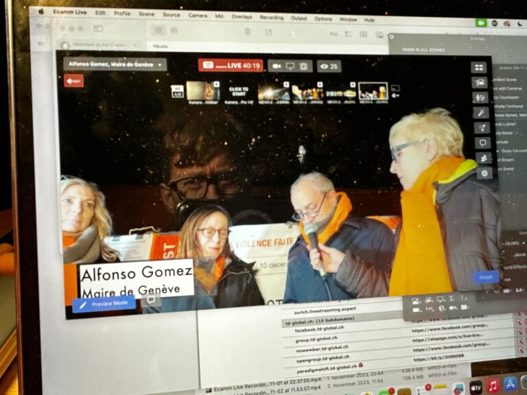 Lanterns against oblivion | Outside Live Stream 26 November 2023 | Bains des Pâquis in Geneva